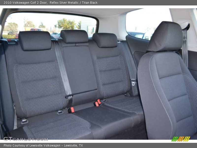 Rear Seat of 2010 Golf 2 Door