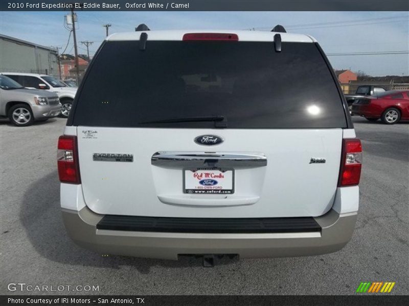 Oxford White / Camel 2010 Ford Expedition EL Eddie Bauer