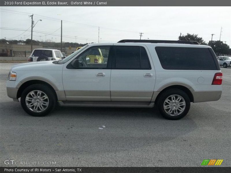 Oxford White / Camel 2010 Ford Expedition EL Eddie Bauer