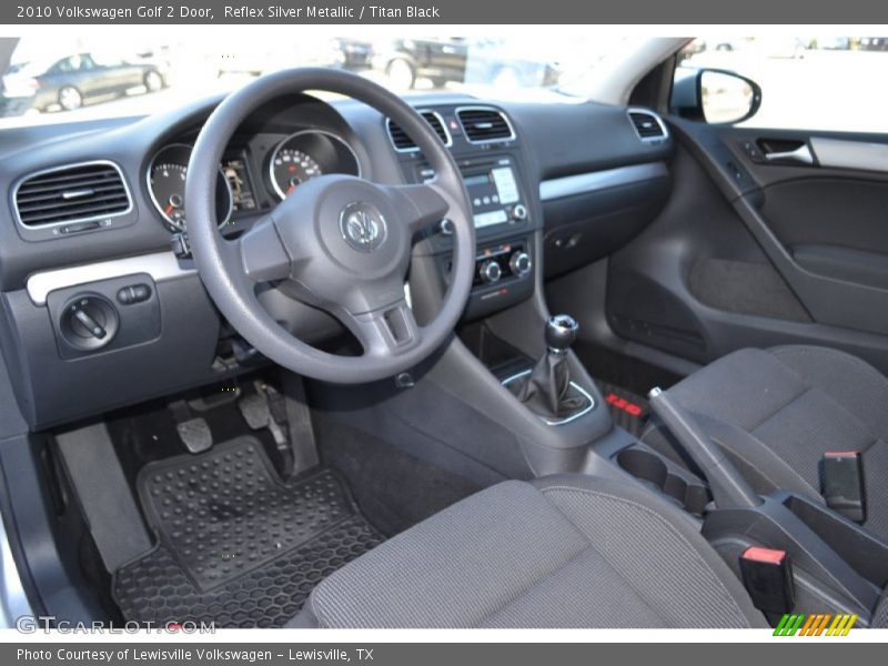 Titan Black Interior - 2010 Golf 2 Door 