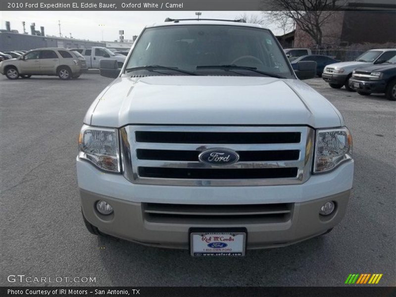 Oxford White / Camel 2010 Ford Expedition EL Eddie Bauer