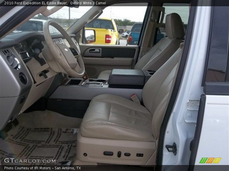 Oxford White / Camel 2010 Ford Expedition EL Eddie Bauer