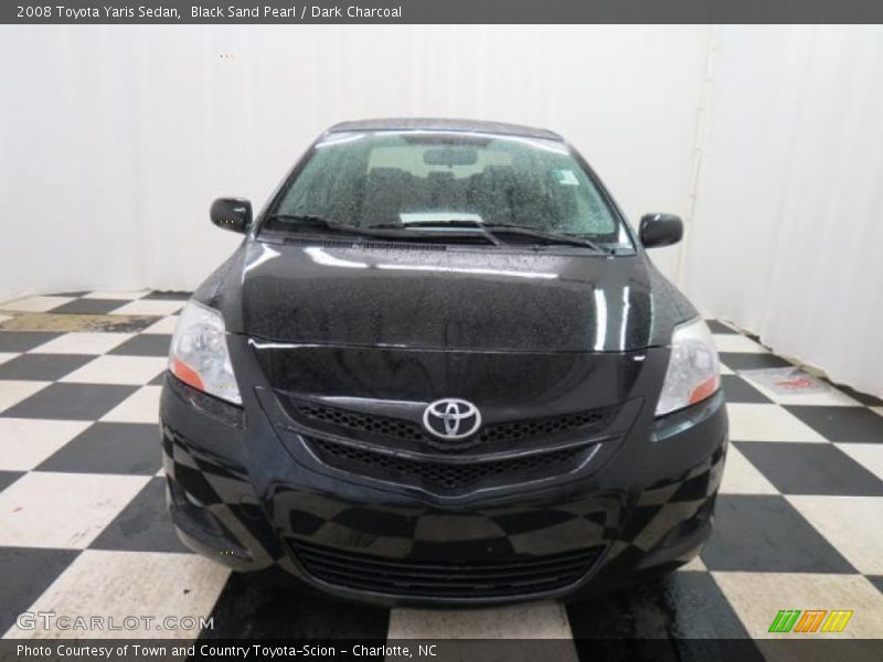 Black Sand Pearl / Dark Charcoal 2008 Toyota Yaris Sedan