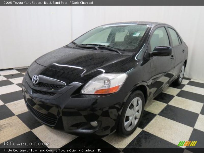 Black Sand Pearl / Dark Charcoal 2008 Toyota Yaris Sedan