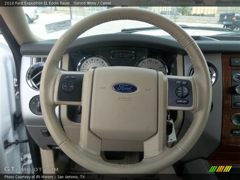 Oxford White / Camel 2010 Ford Expedition EL Eddie Bauer