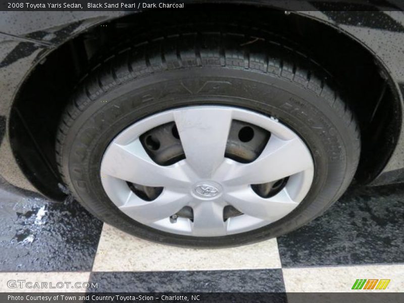 Black Sand Pearl / Dark Charcoal 2008 Toyota Yaris Sedan