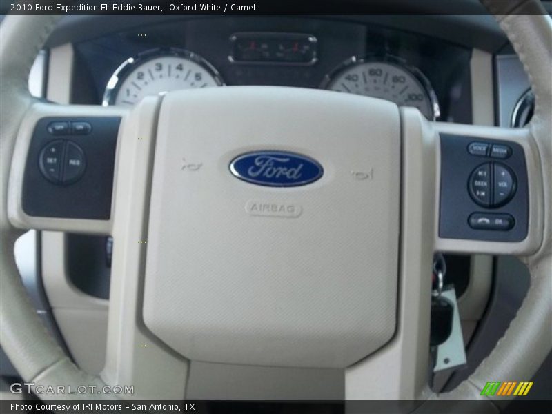 Oxford White / Camel 2010 Ford Expedition EL Eddie Bauer