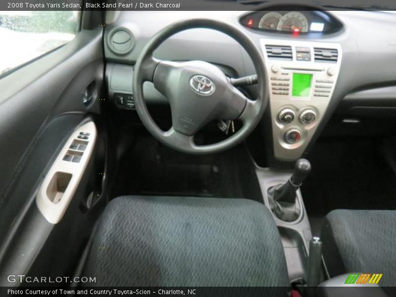 Black Sand Pearl / Dark Charcoal 2008 Toyota Yaris Sedan