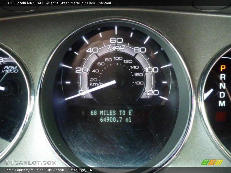 Atlantis Green Metallic / Dark Charcoal 2010 Lincoln MKZ FWD