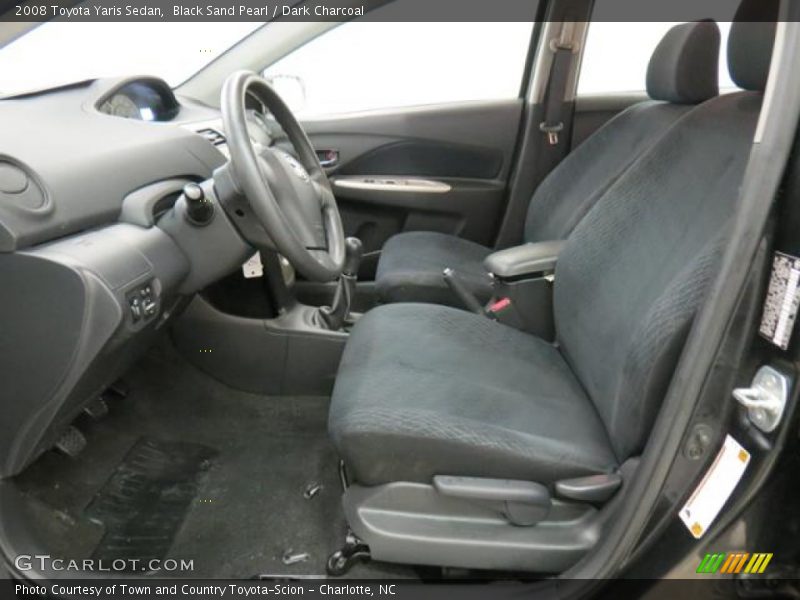 Black Sand Pearl / Dark Charcoal 2008 Toyota Yaris Sedan