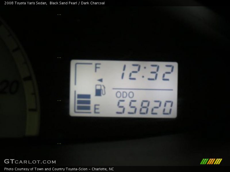 Black Sand Pearl / Dark Charcoal 2008 Toyota Yaris Sedan