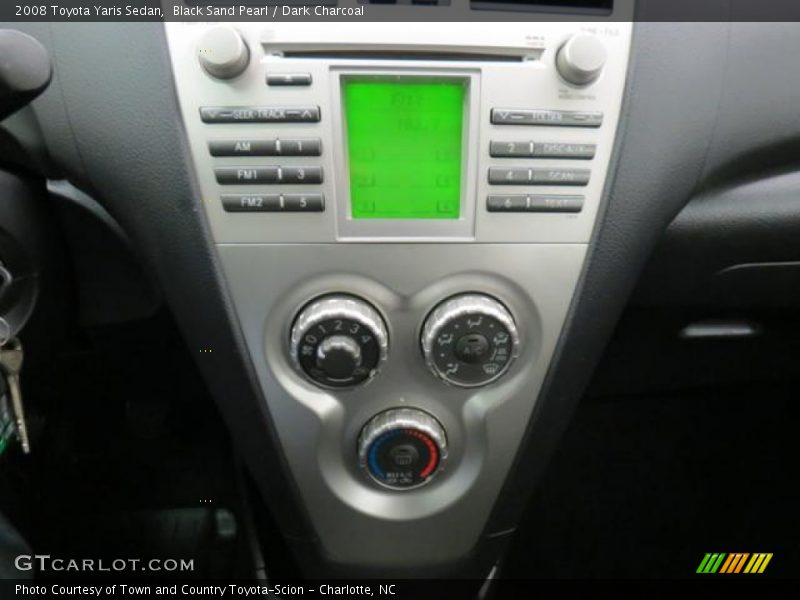 Black Sand Pearl / Dark Charcoal 2008 Toyota Yaris Sedan