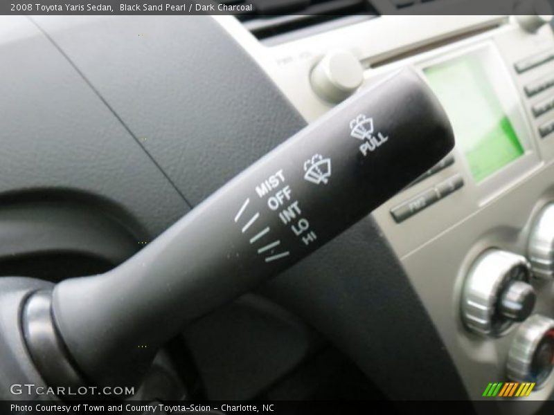 Black Sand Pearl / Dark Charcoal 2008 Toyota Yaris Sedan