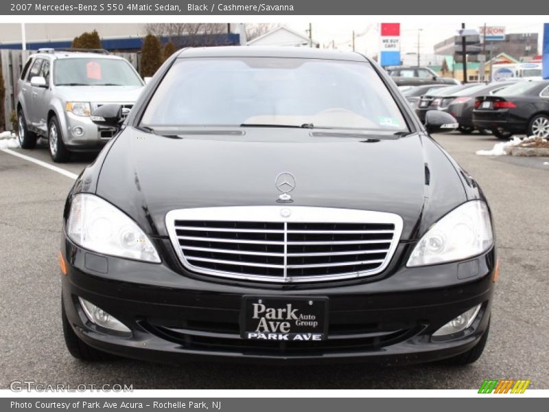 Black / Cashmere/Savanna 2007 Mercedes-Benz S 550 4Matic Sedan