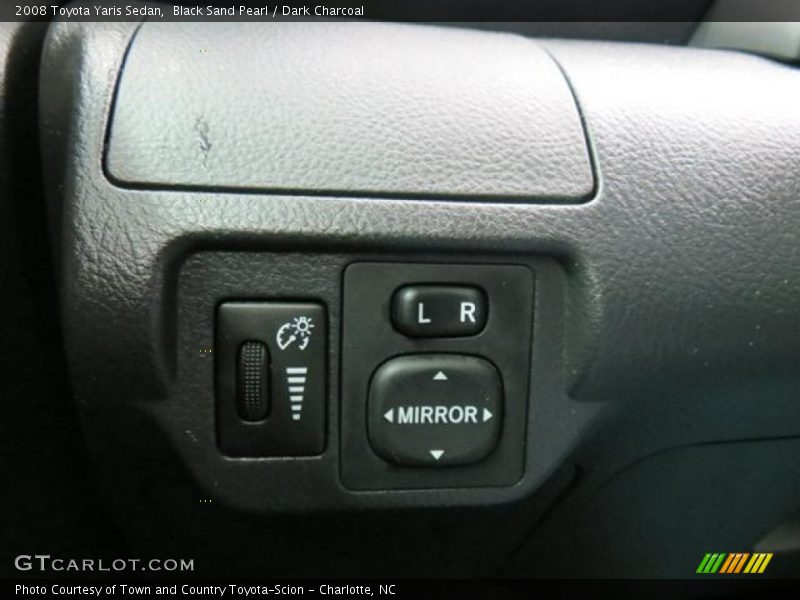 Black Sand Pearl / Dark Charcoal 2008 Toyota Yaris Sedan