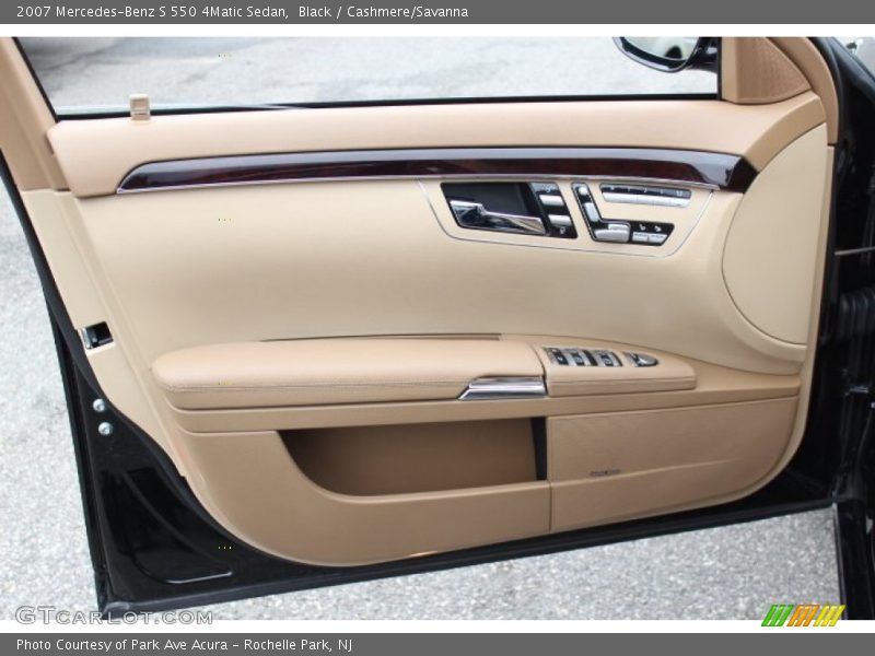 Black / Cashmere/Savanna 2007 Mercedes-Benz S 550 4Matic Sedan