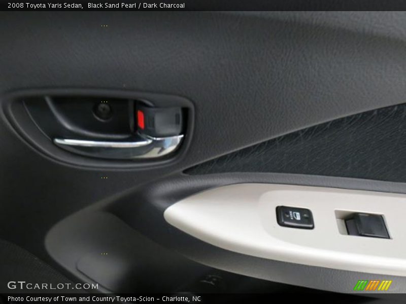 Black Sand Pearl / Dark Charcoal 2008 Toyota Yaris Sedan