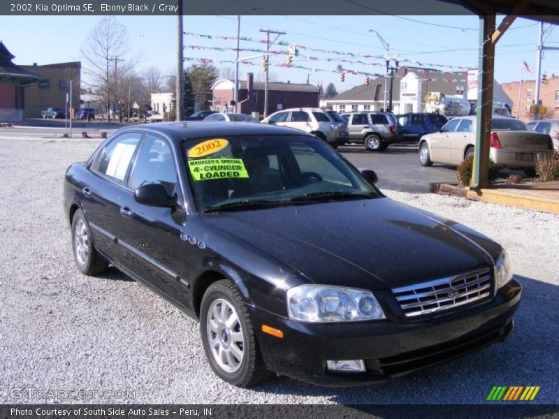 Ebony Black / Gray 2002 Kia Optima SE