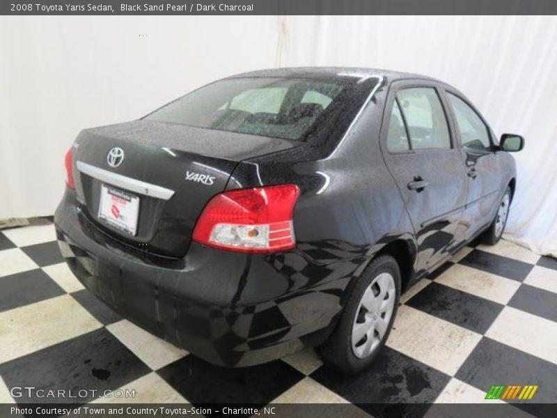 Black Sand Pearl / Dark Charcoal 2008 Toyota Yaris Sedan