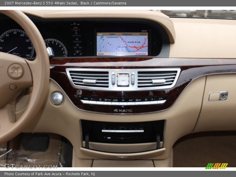 Black / Cashmere/Savanna 2007 Mercedes-Benz S 550 4Matic Sedan