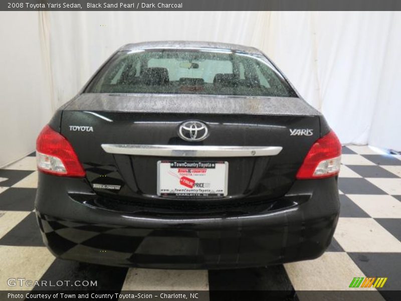 Black Sand Pearl / Dark Charcoal 2008 Toyota Yaris Sedan