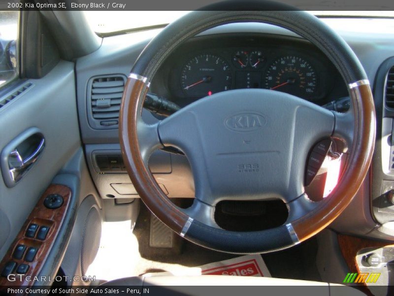 Ebony Black / Gray 2002 Kia Optima SE