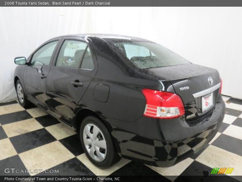 Black Sand Pearl / Dark Charcoal 2008 Toyota Yaris Sedan