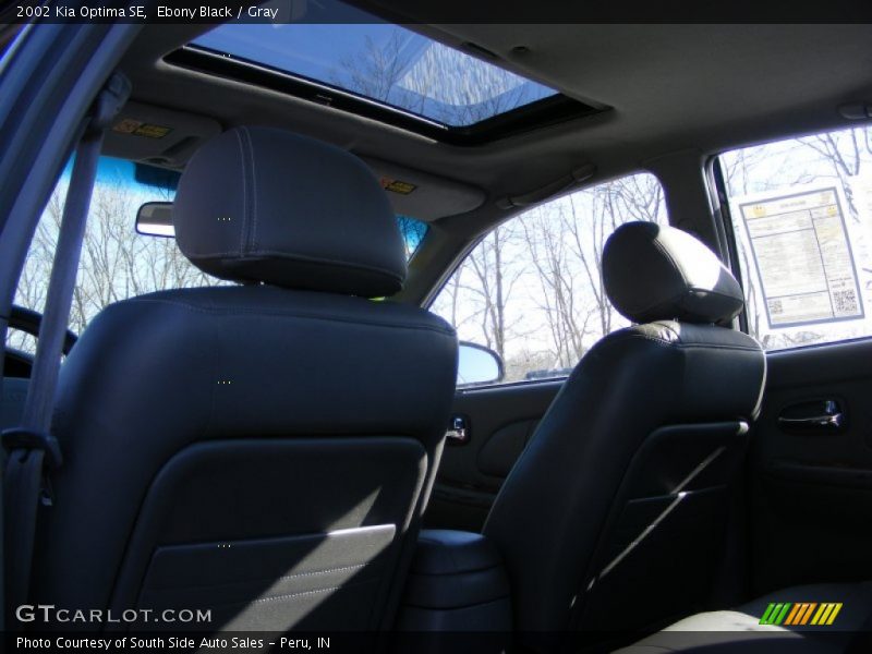 Ebony Black / Gray 2002 Kia Optima SE