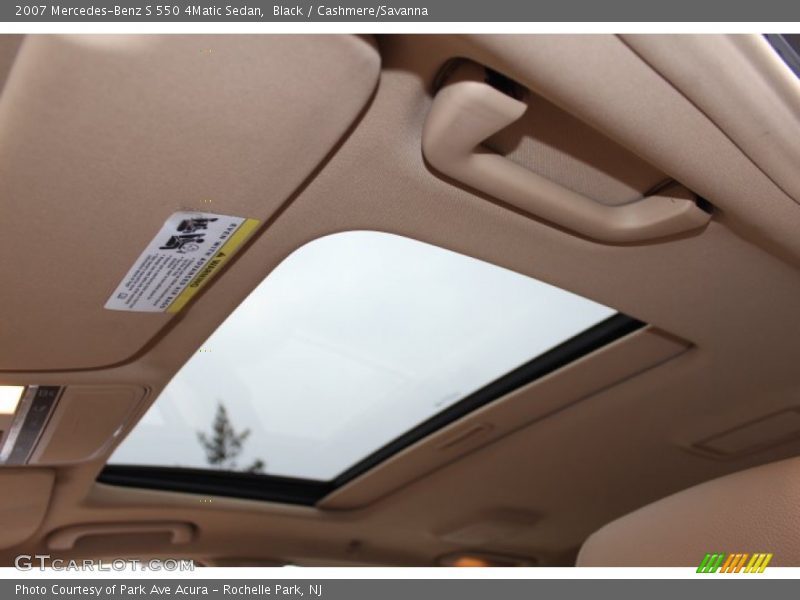 Black / Cashmere/Savanna 2007 Mercedes-Benz S 550 4Matic Sedan