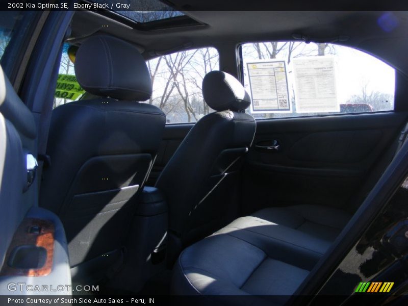 Ebony Black / Gray 2002 Kia Optima SE