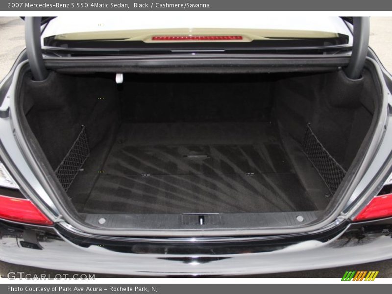 Black / Cashmere/Savanna 2007 Mercedes-Benz S 550 4Matic Sedan