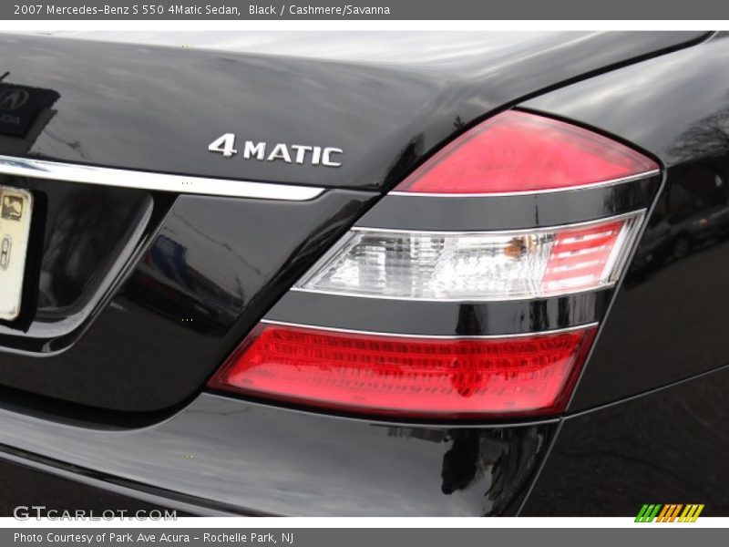 Black / Cashmere/Savanna 2007 Mercedes-Benz S 550 4Matic Sedan
