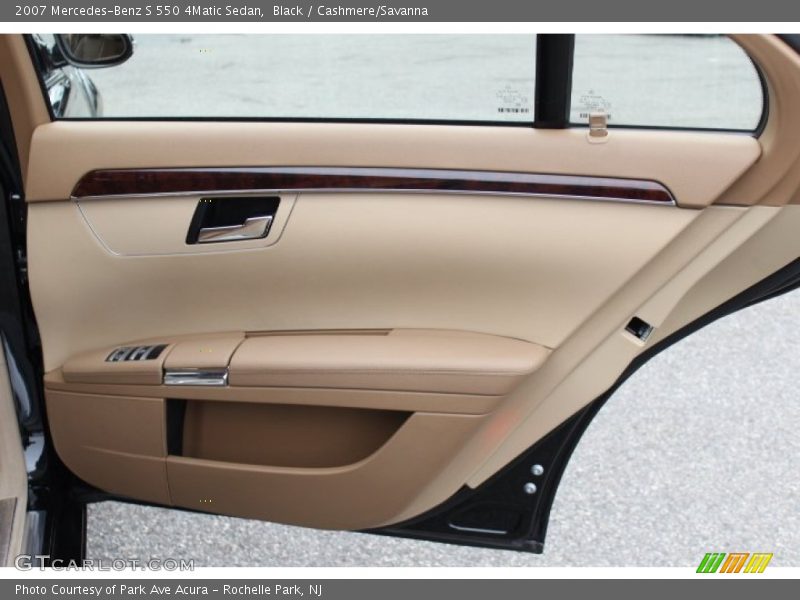 Black / Cashmere/Savanna 2007 Mercedes-Benz S 550 4Matic Sedan