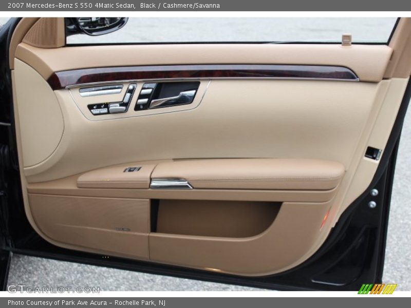 Black / Cashmere/Savanna 2007 Mercedes-Benz S 550 4Matic Sedan