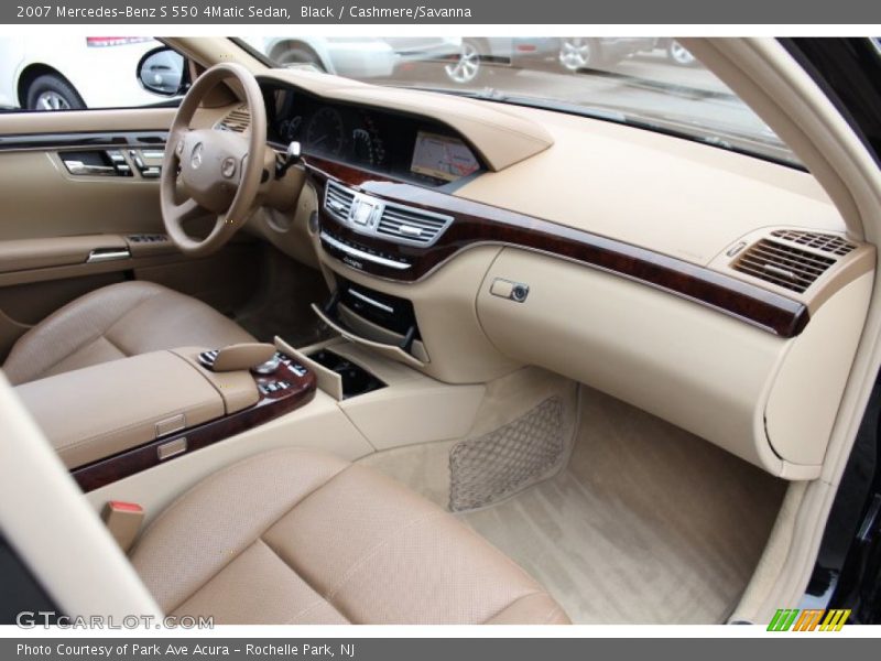 Black / Cashmere/Savanna 2007 Mercedes-Benz S 550 4Matic Sedan