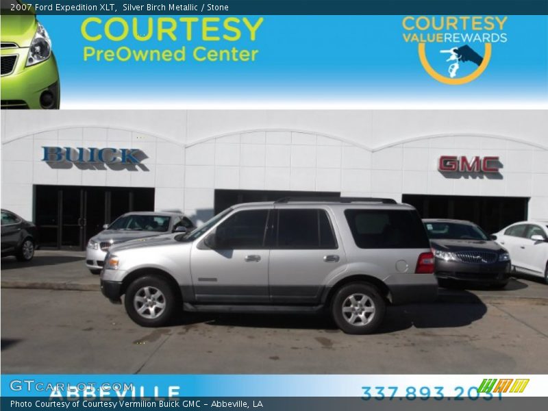 Silver Birch Metallic / Stone 2007 Ford Expedition XLT
