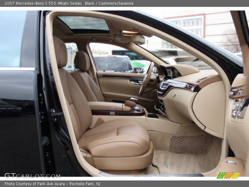 Black / Cashmere/Savanna 2007 Mercedes-Benz S 550 4Matic Sedan