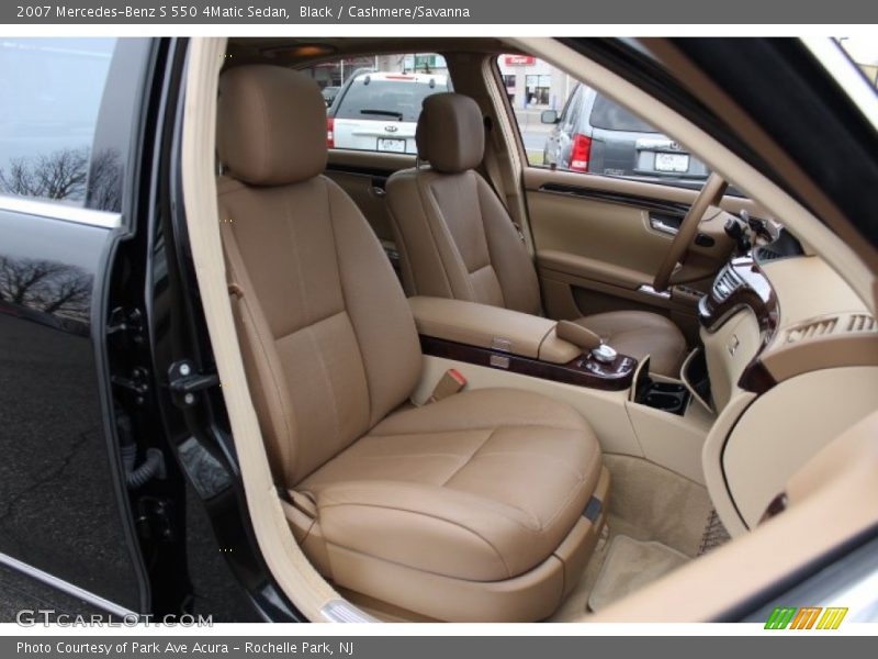Black / Cashmere/Savanna 2007 Mercedes-Benz S 550 4Matic Sedan