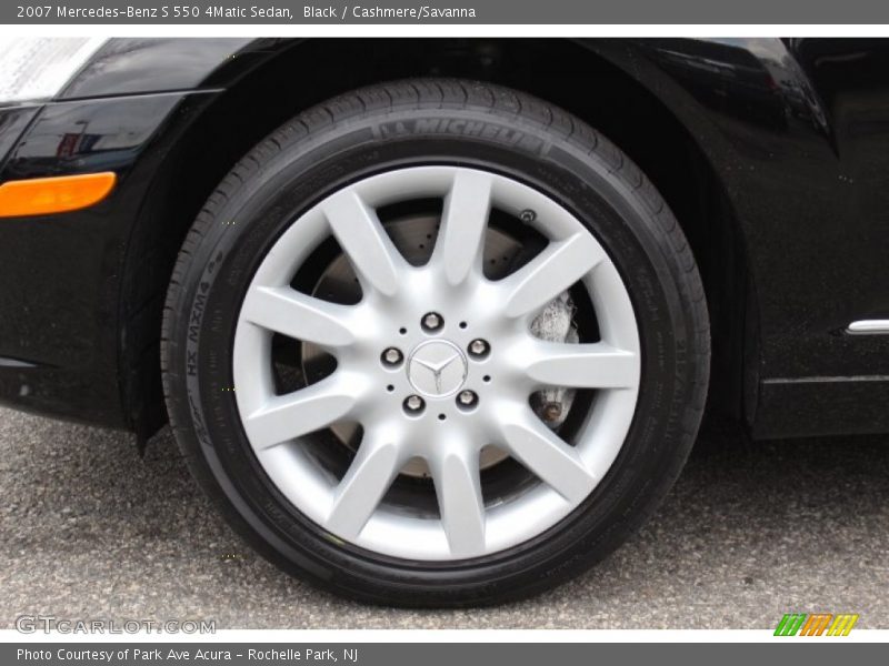 Black / Cashmere/Savanna 2007 Mercedes-Benz S 550 4Matic Sedan