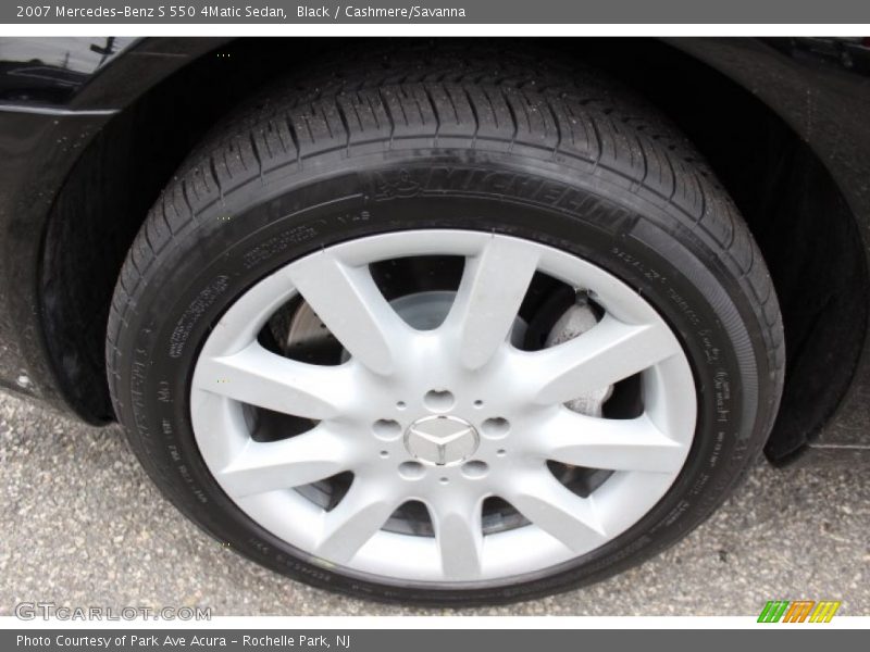 Black / Cashmere/Savanna 2007 Mercedes-Benz S 550 4Matic Sedan