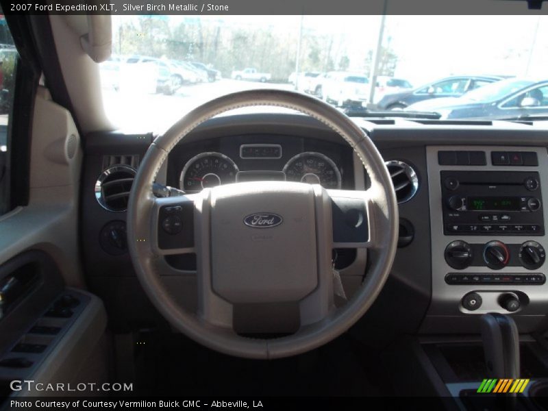 Silver Birch Metallic / Stone 2007 Ford Expedition XLT