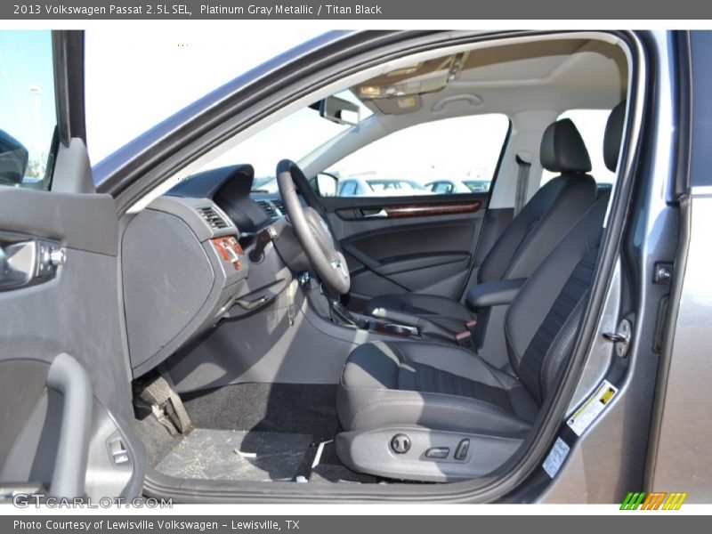 Platinum Gray Metallic / Titan Black 2013 Volkswagen Passat 2.5L SEL