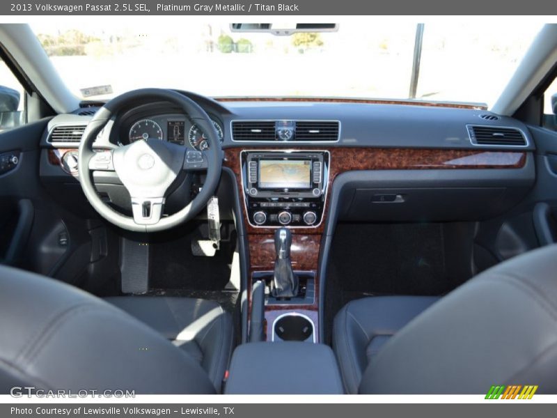 Platinum Gray Metallic / Titan Black 2013 Volkswagen Passat 2.5L SEL