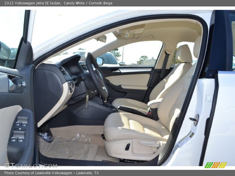 Candy White / Cornsilk Beige 2013 Volkswagen Jetta SE Sedan