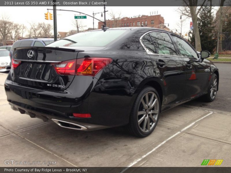 Obsidian Black / Cabernet 2013 Lexus GS 350 AWD F Sport
