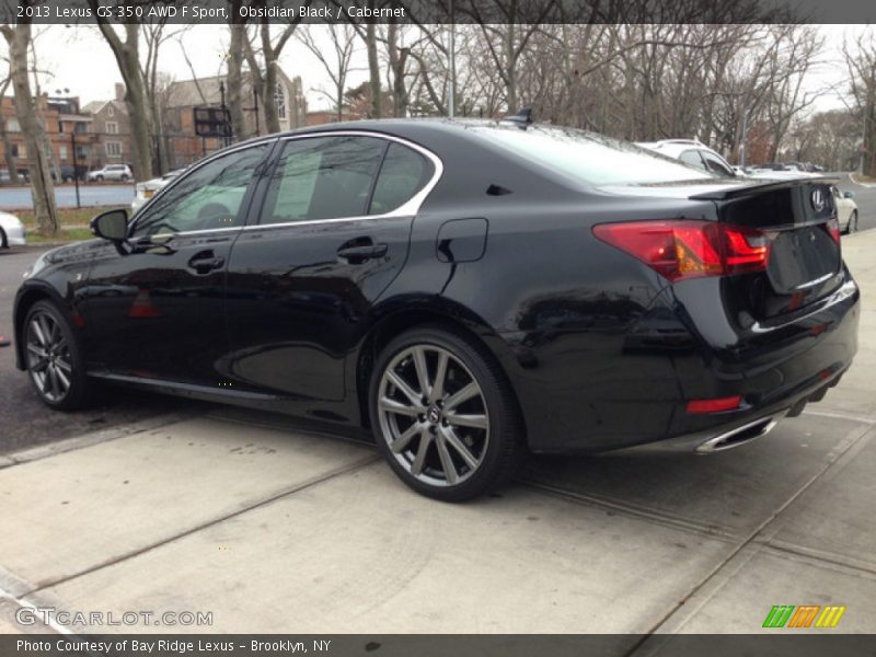 Obsidian Black / Cabernet 2013 Lexus GS 350 AWD F Sport