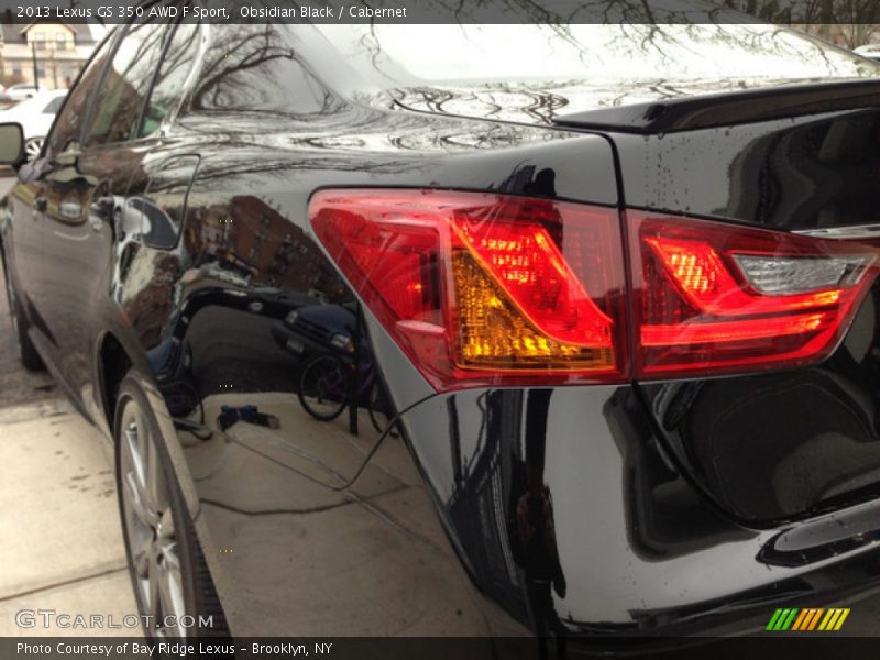 Obsidian Black / Cabernet 2013 Lexus GS 350 AWD F Sport