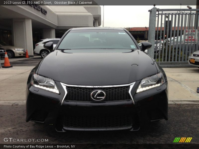 Obsidian Black / Cabernet 2013 Lexus GS 350 AWD F Sport