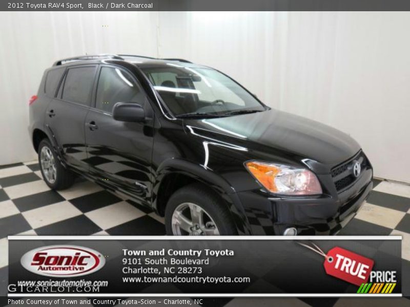 Black / Dark Charcoal 2012 Toyota RAV4 Sport