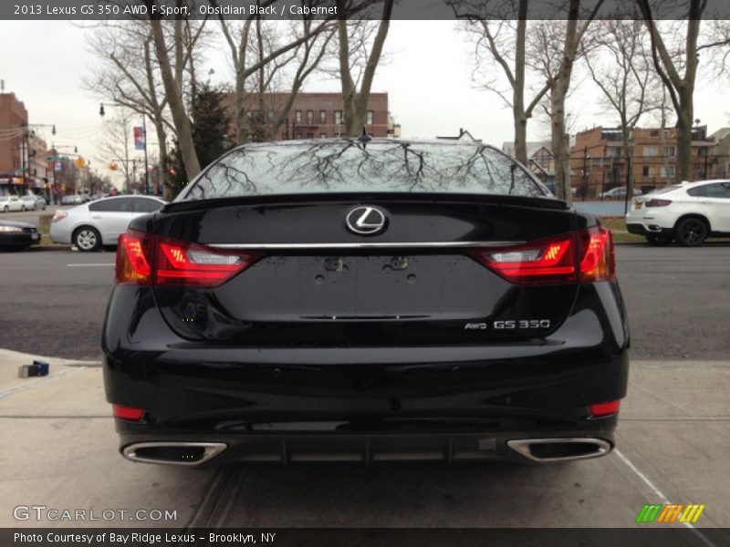 Obsidian Black / Cabernet 2013 Lexus GS 350 AWD F Sport